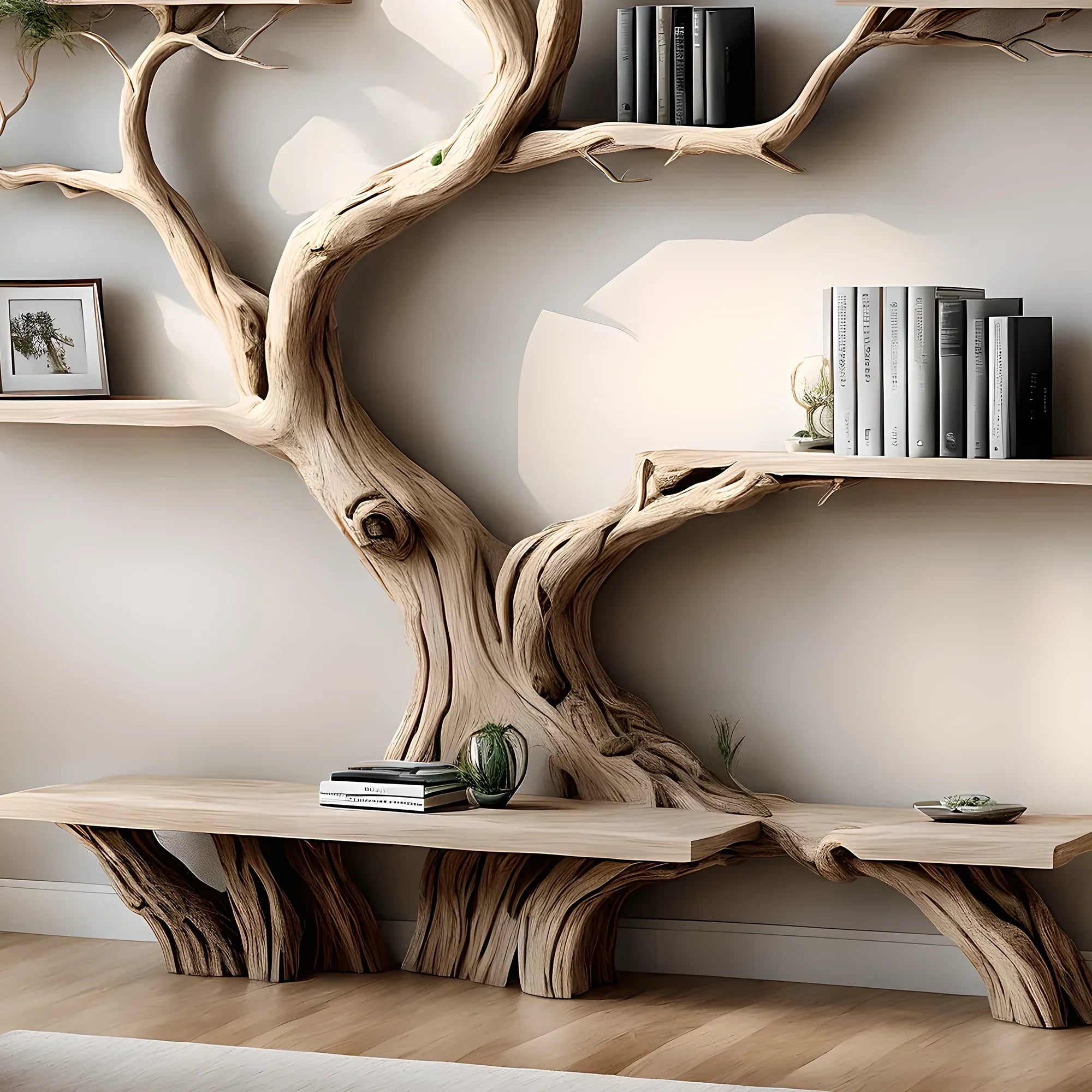 Custom tree bookshelf, office bookshelf