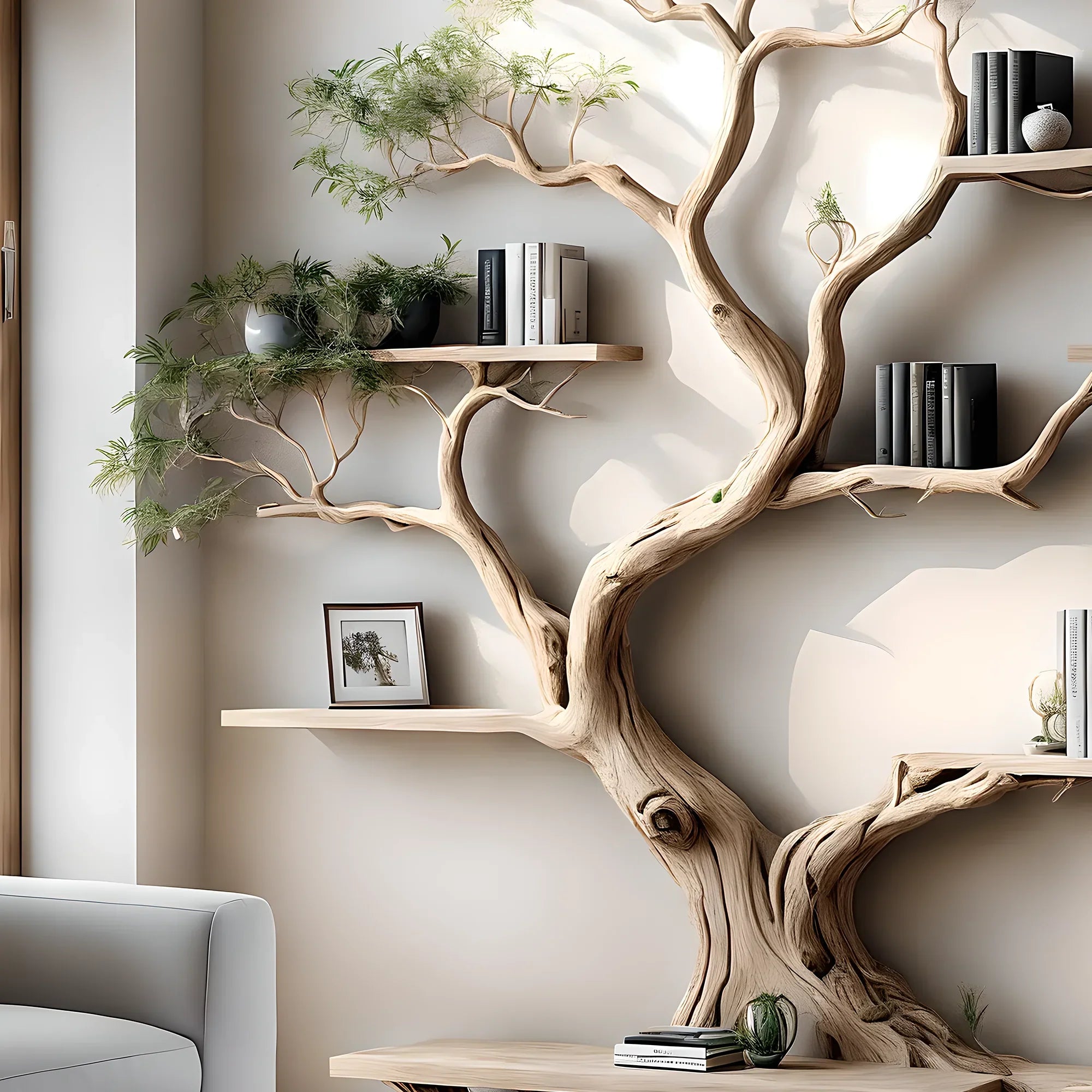 Custom tree bookshelf, office bookshelf - Image 4