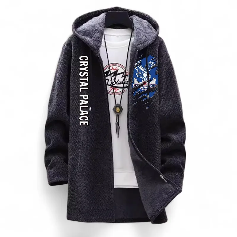 Eagle Army Fleece Windbreaker Jacket, Stylish Fleece Windbreaker EPL127 - Black