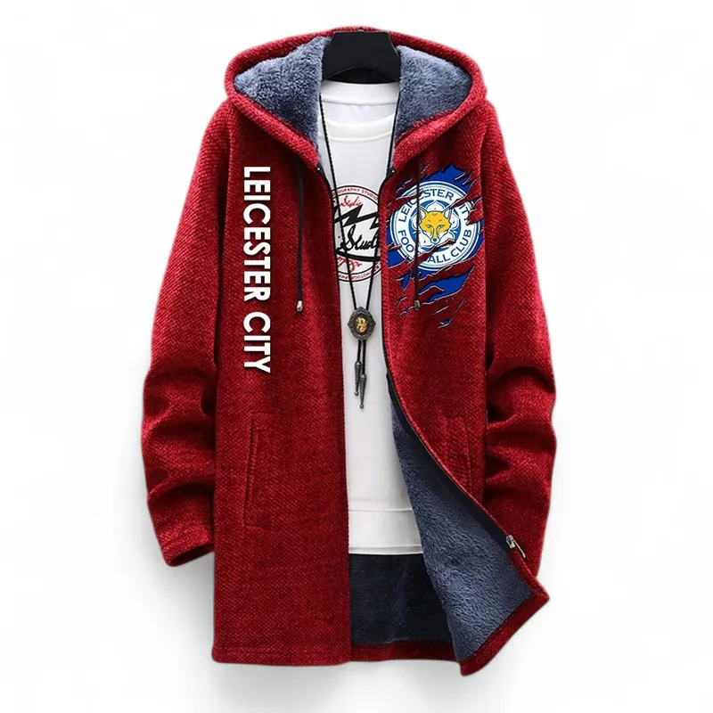 Blue Fox Squad Fleece Windbreaker Jacket, Sport Lifestyle Jacket EPL127 - Red