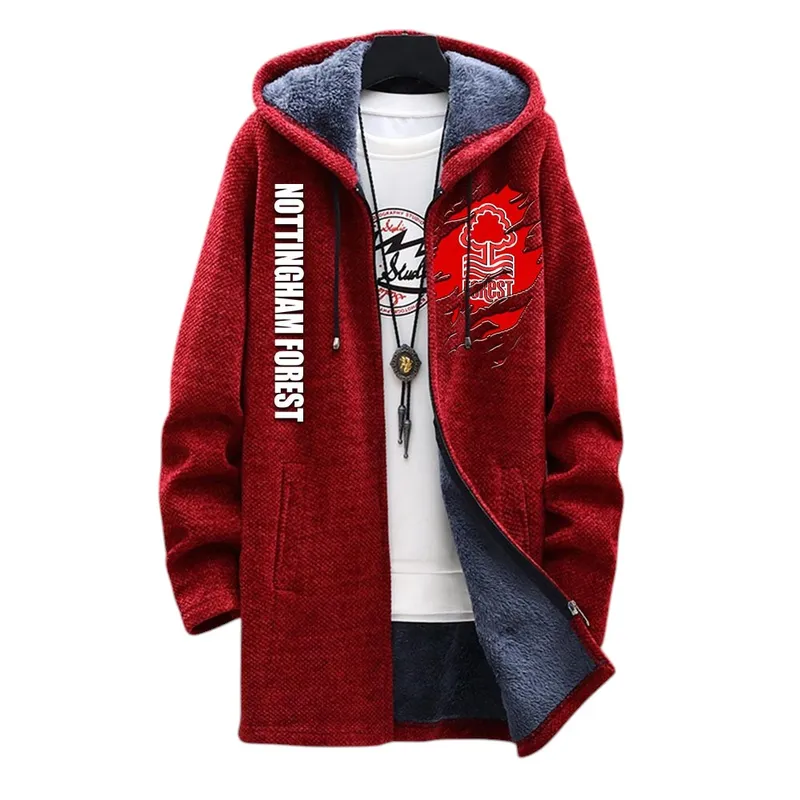 Loyal Red Supporters Fleece Windbreaker Jacket, Team Pride Windbreaker EPL127 - Red