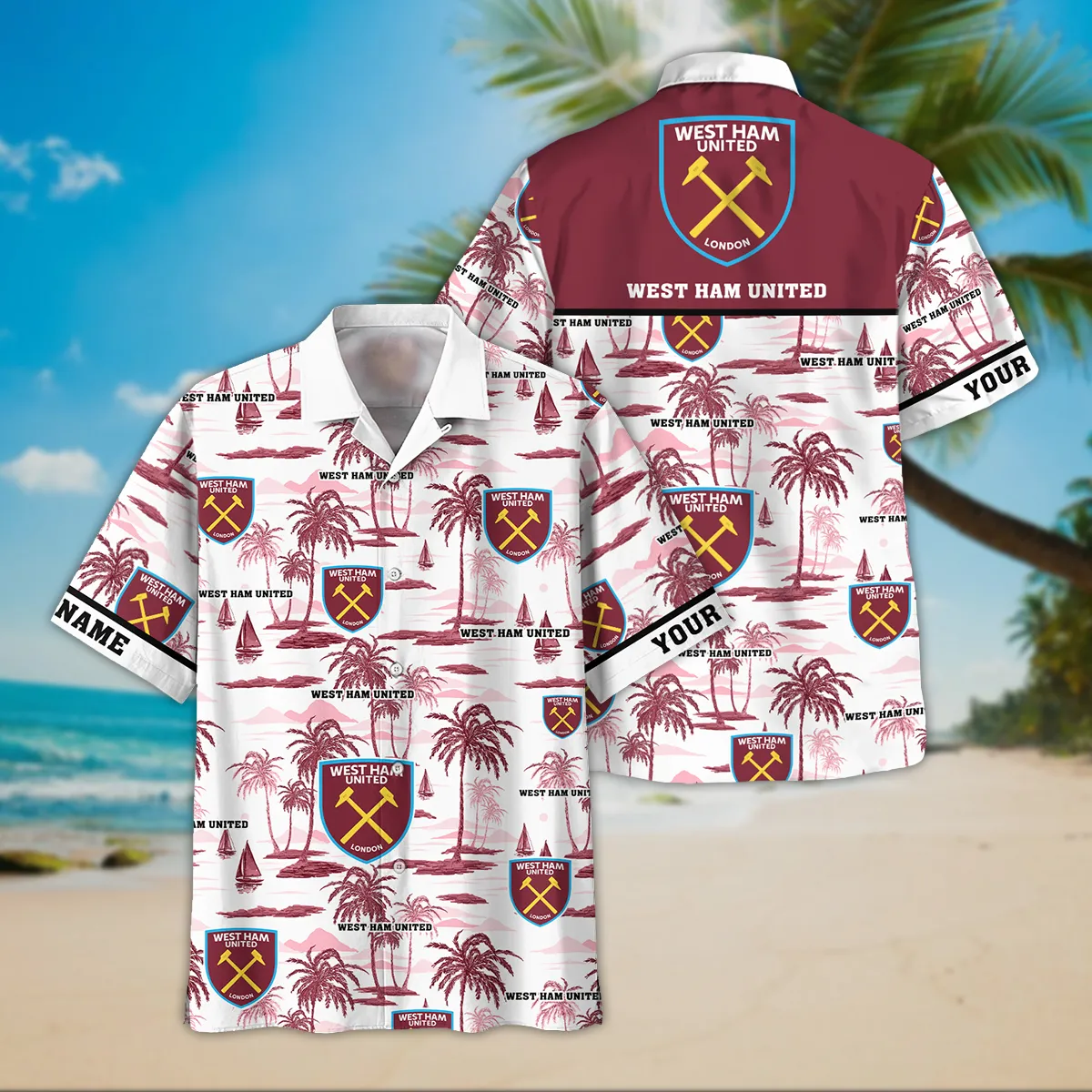 Football Club Hawaiian Shirt, Full Print Design Button Shirt For Fan Sport EPL350