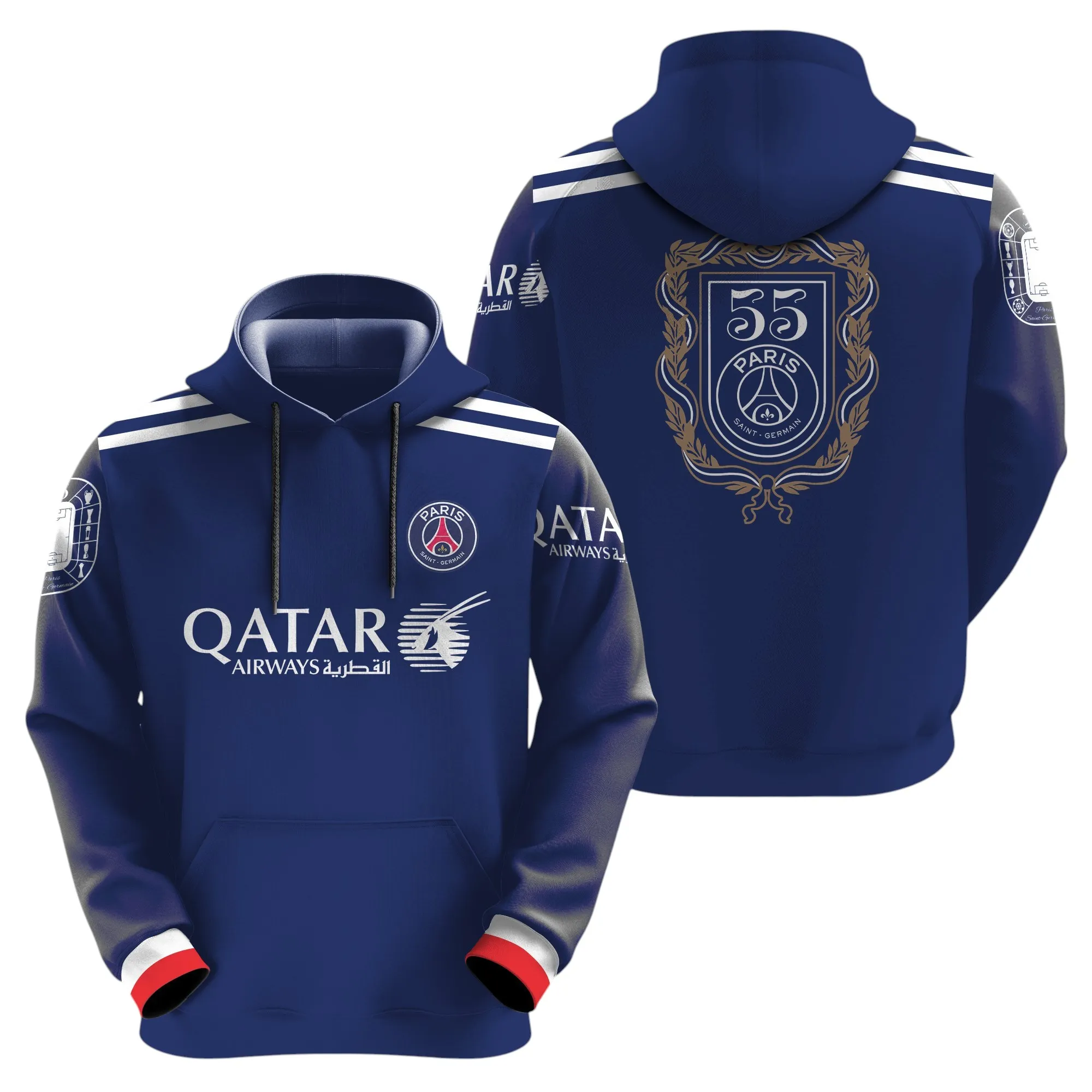 Football Club Hoodie, Rugged & Sporty Hoodie For Sport Lovers PSG940