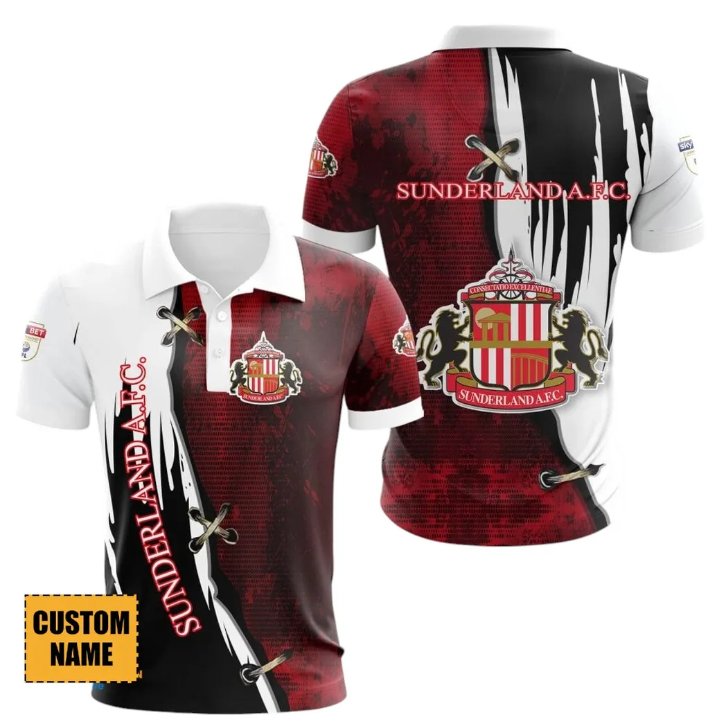 Football Club Polo Shirt, Full Print Design Button Shirt For Fan Sport EPL890