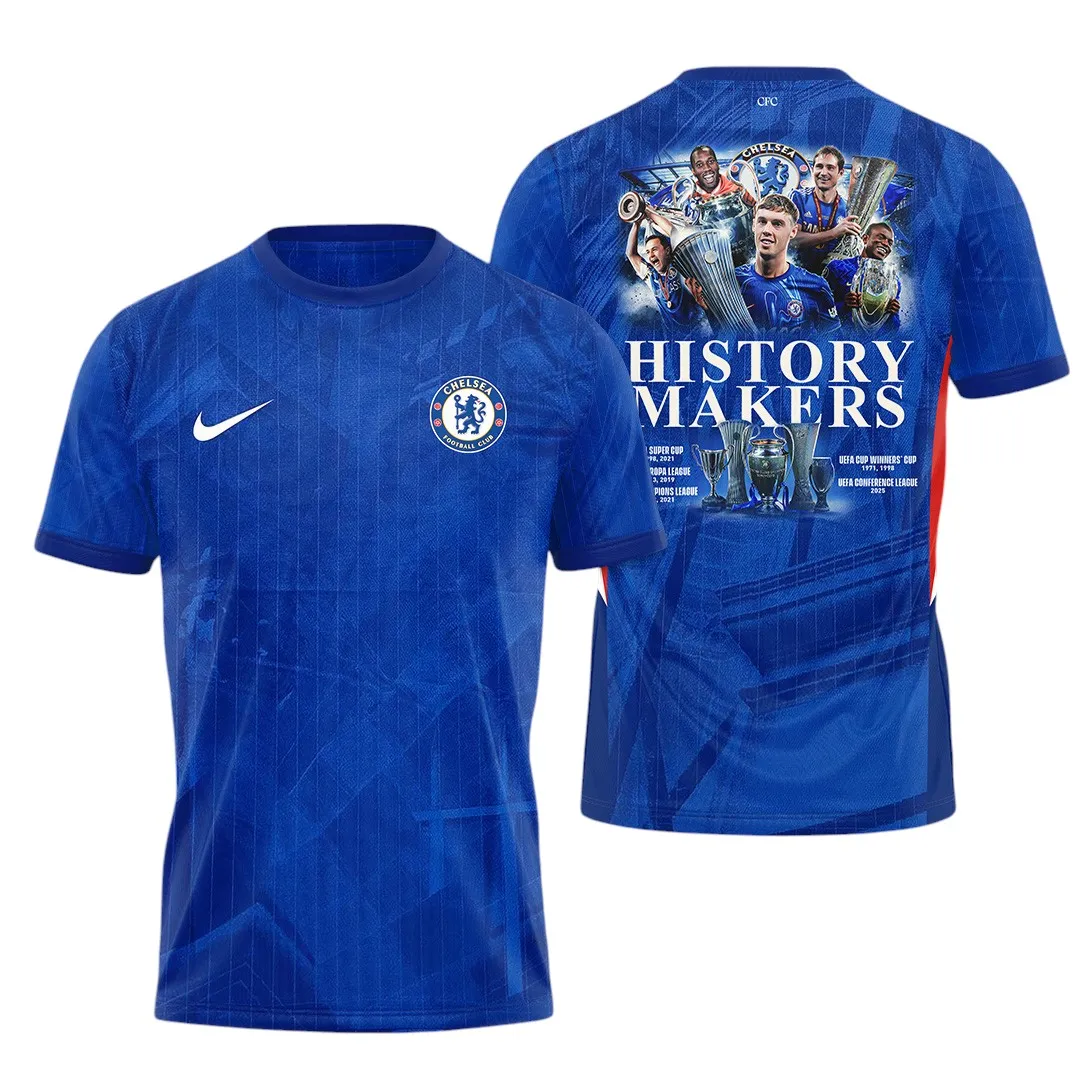 Football Club T-Shirt, Bold All Over Print Fan Tee For Game Day EPL930