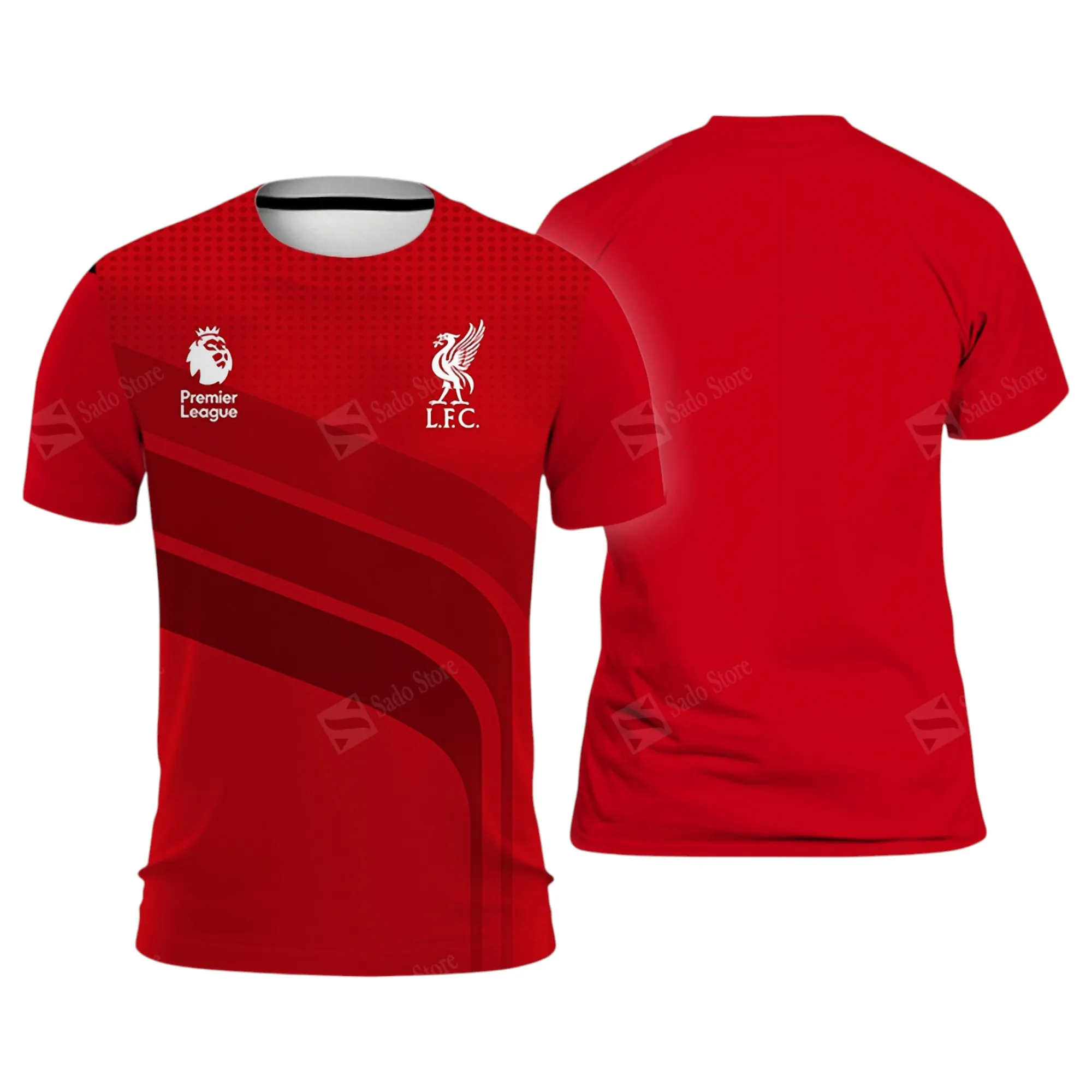 Football Club T-Shirt, Sport Fan All Over Print Tee With Streetwear Style EPL400