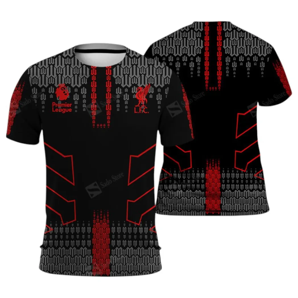 Football Club T-Shirt, Sport Fan All Over Print Tee With Streetwear Style EPL400