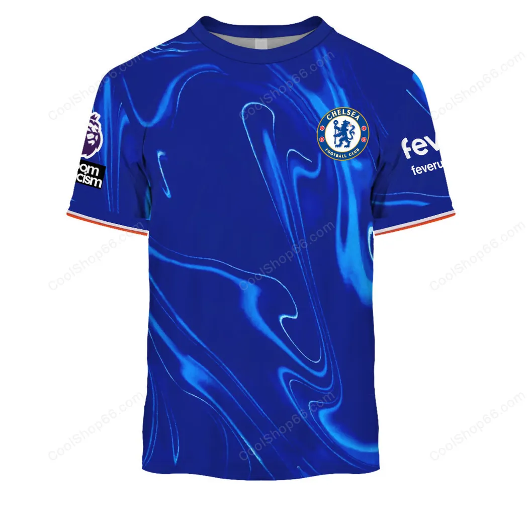 Football Club T-Shirt, Sport Fan All Over Print Tee With Streetwear Style SPO201