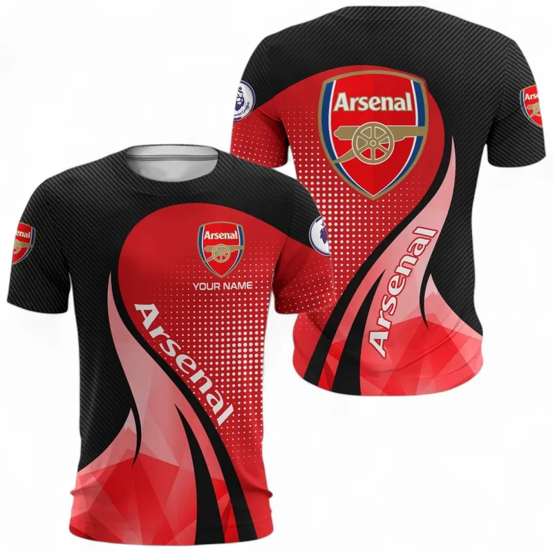 Football Club T-Shirt, Stylish All Over Print Tee For Everyday Wear EPL126