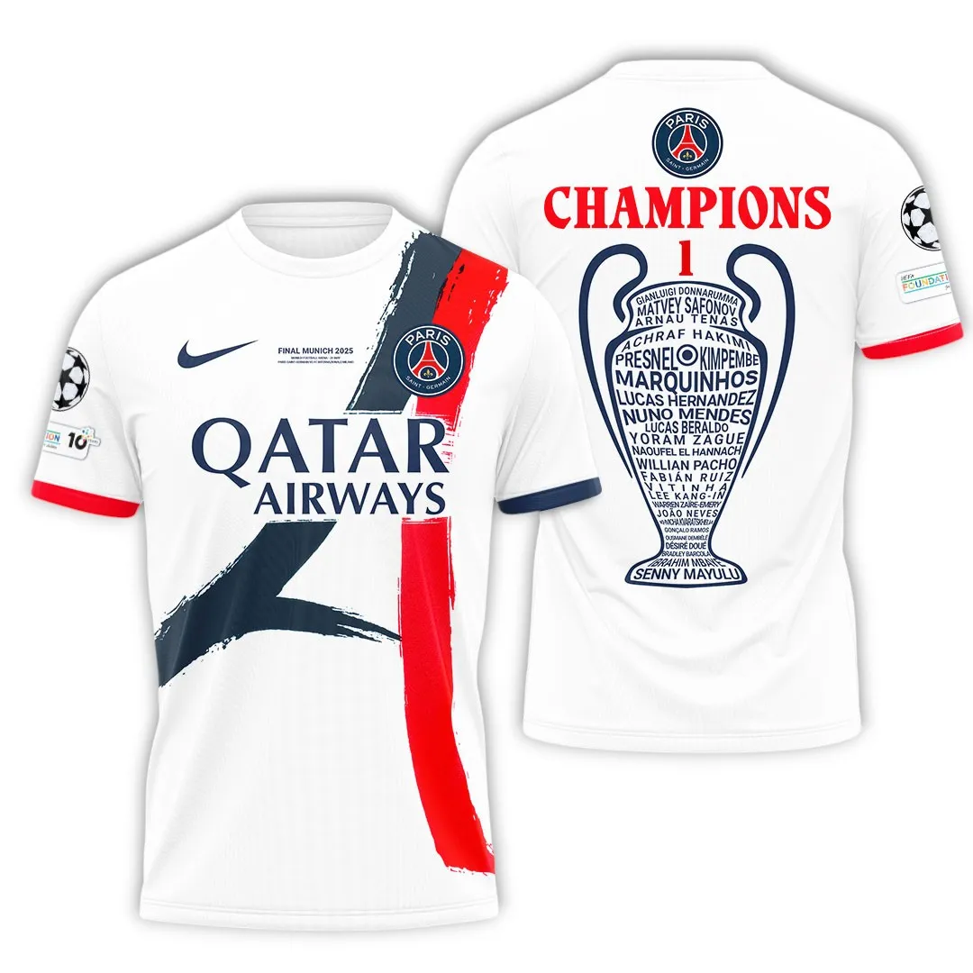 Football Club T-Shirt, Stylish All Over Print Tee For Everyday Wear PSG970
