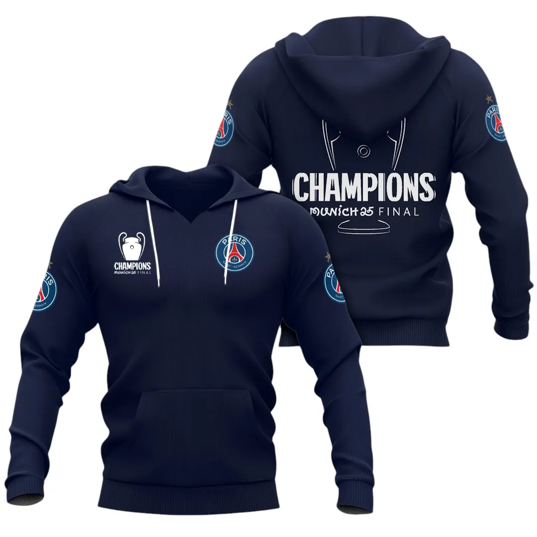 Football Crew Hoodie, Rugged Casual Fit Hoodie For Sport Lovers PSG970