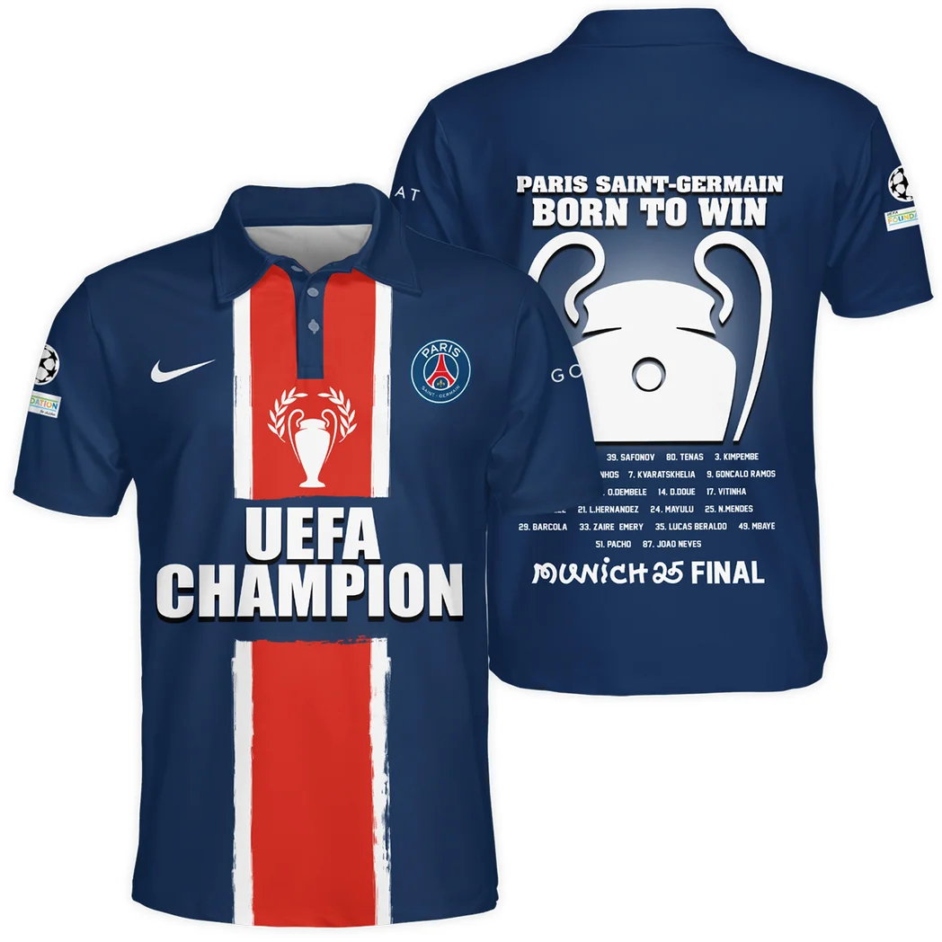 Football Crew Polo Shirt, Full Print Design Button Shirt For Fan Sport HVN103