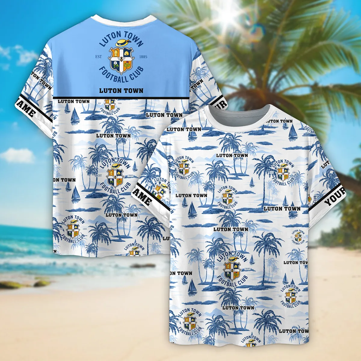 Football Crew T-Shirt, All Over Print Tee For Loyal Sport Fans EPL350