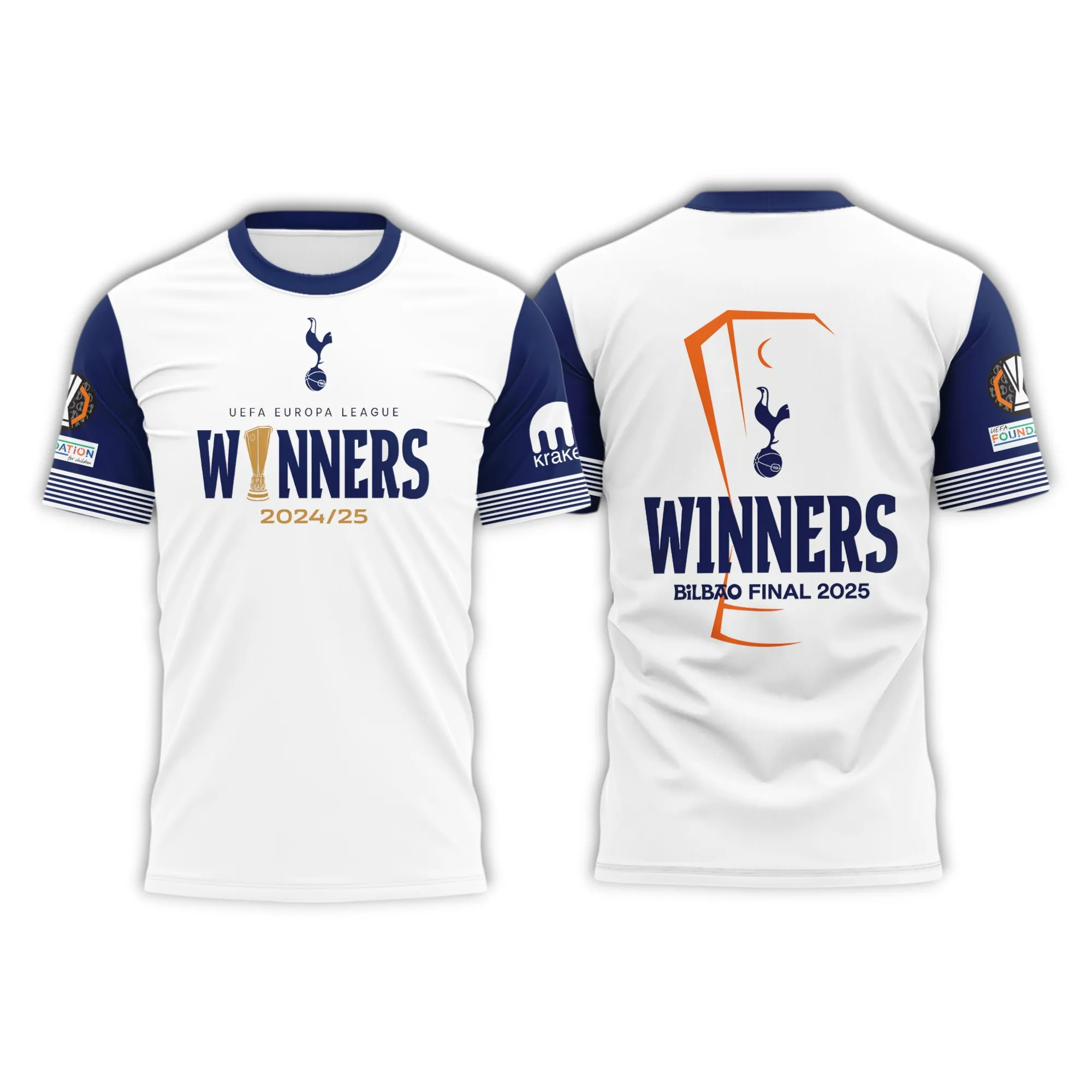 Football Crew T-Shirt, All Over Print Tee For Loyal Sport Fans EPL810