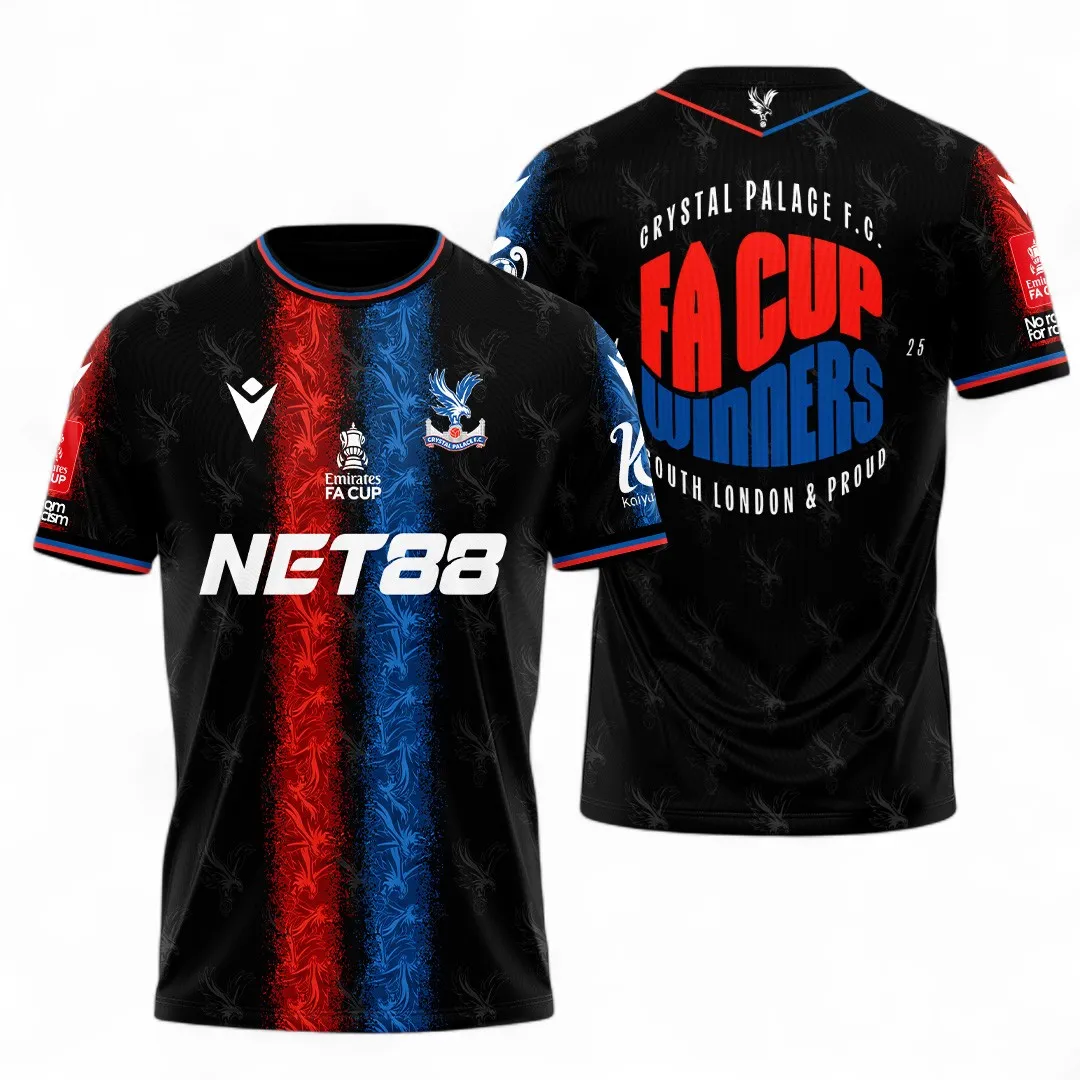 Football Crew T-Shirt, All Over Print Tee For Loyal Sport Fans FA0205