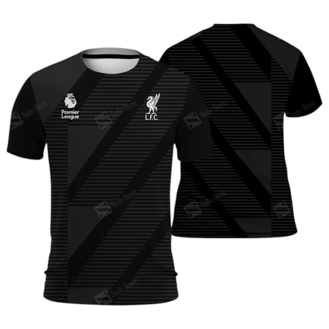 Football Crew T-Shirt, Bold All Over Print Fan Tee For Game Day EPL400