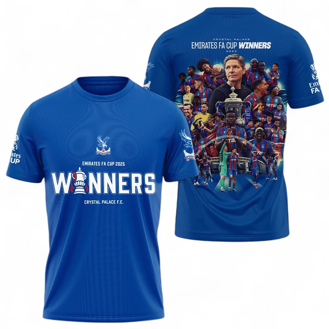 Football Crew T-Shirt, Bold All Over Print Fan Tee For Game Day FA0205