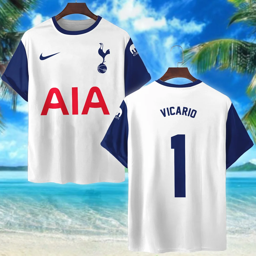 Football Crew T-Shirt, Sport Fan All Over Print Tee With Streetwear Style HVN101