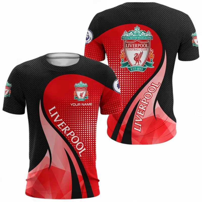 Football Crew T-Shirt, Stylish All Over Print Tee For Everyday Wear EPL126