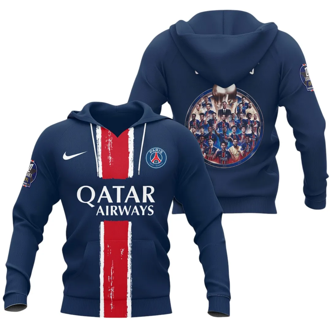 Football Hoodie, Rugged & Comfortable Streetwear Outfit For Sport Lovers PSG970