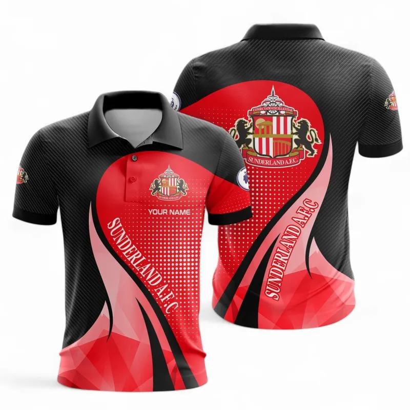 Football Polo Shirt, Full Print Design Button Shirt For Fan Sport EPL126