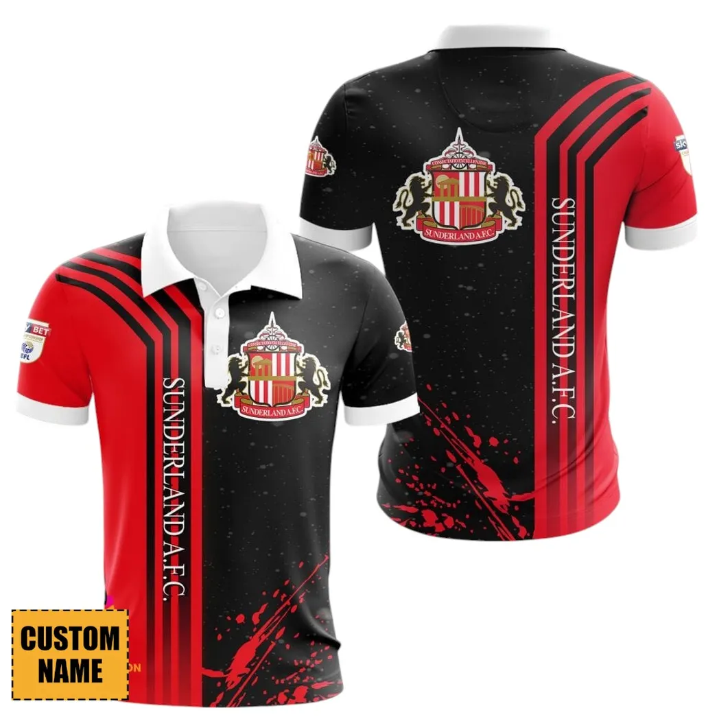 Football Polo Shirt, Full Print Design Button Shirt For Fan Sport EPL890