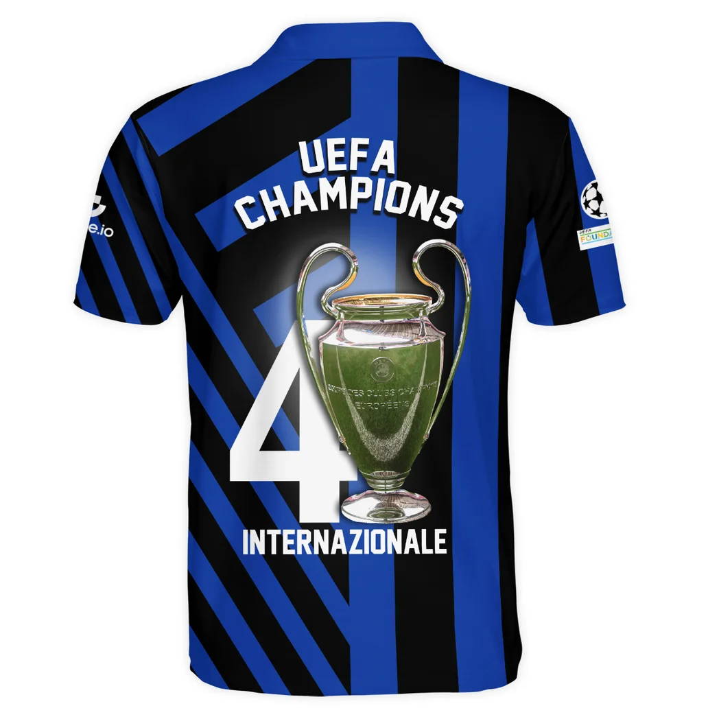 Football Squad Polo Shirt, Full Print Design Button Shirt For Fan Sport HVN103 - Image 2