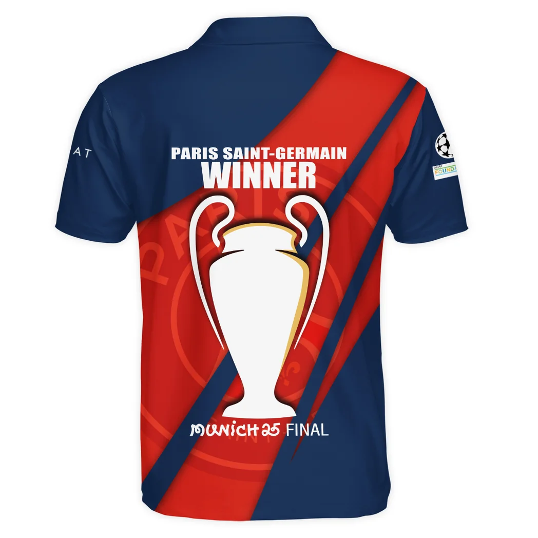 Football Squad Polo Shirt, Full Print Design Button Shirt For Fan Sport HVN104 - Image 3