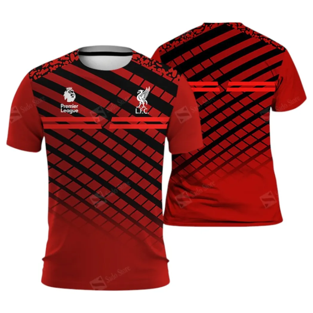 Football Squad T-Shirt, Bold All Over Print Fan Tee For Game Day EPL400