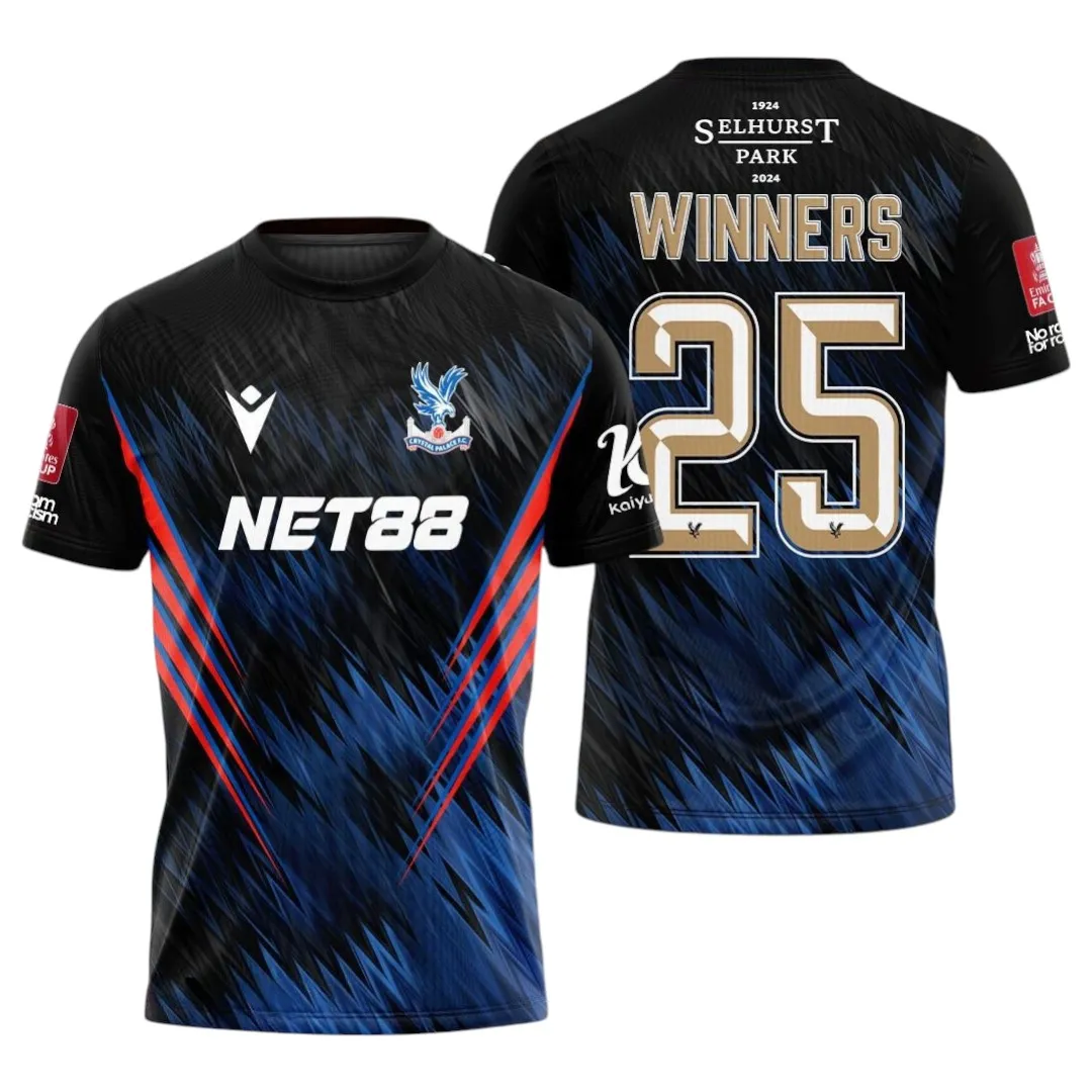 Football Squad T-Shirt, Bold All Over Print Fan Tee For Game Day FA9606