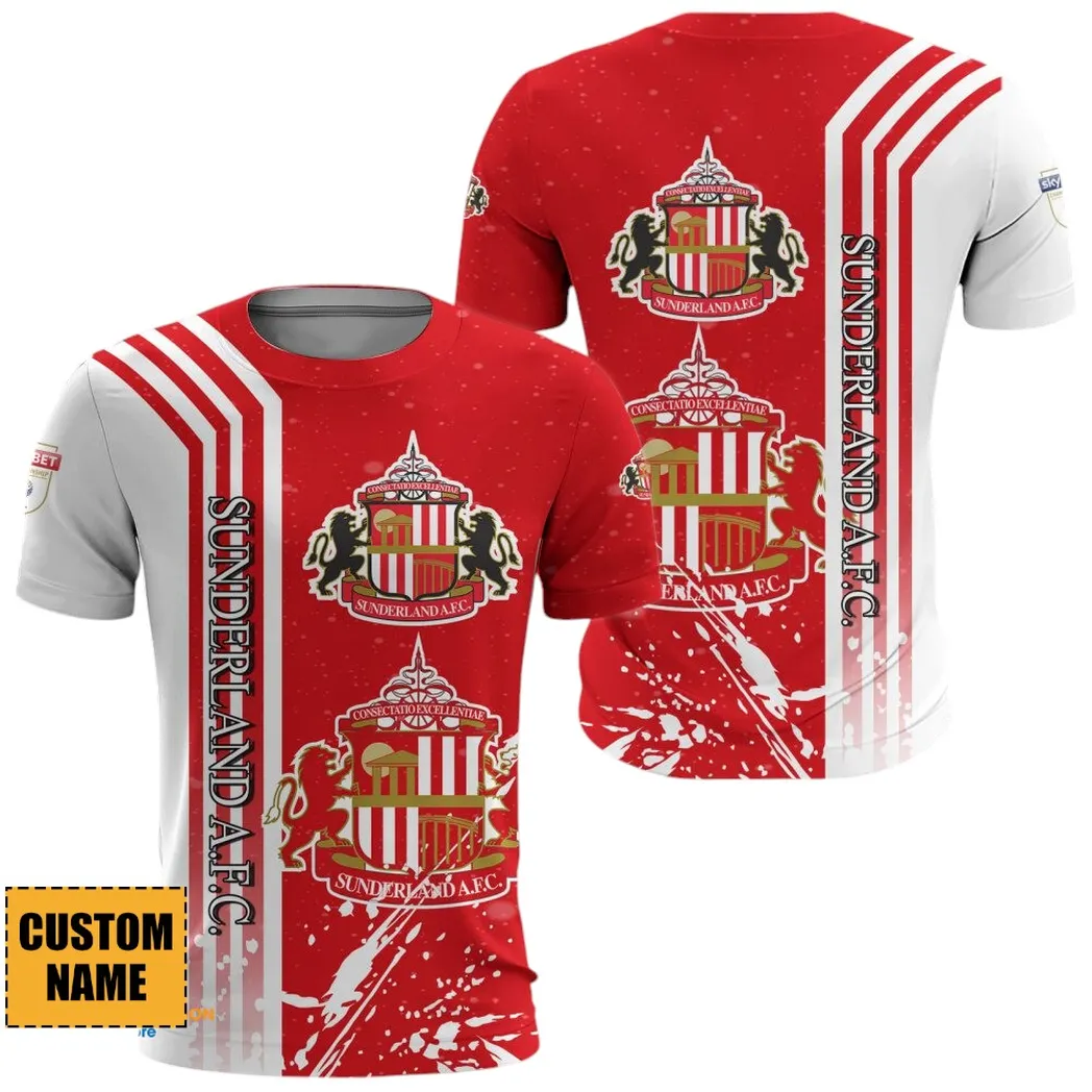 Football Squad T-Shirt, Sport Fan All Over Print Tee With Streetwear Style EPL890