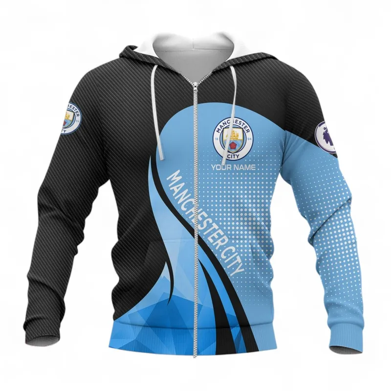 Football Squad Zipper Hoodie, All Over Print Hoodie For Sport Lovers EPL126