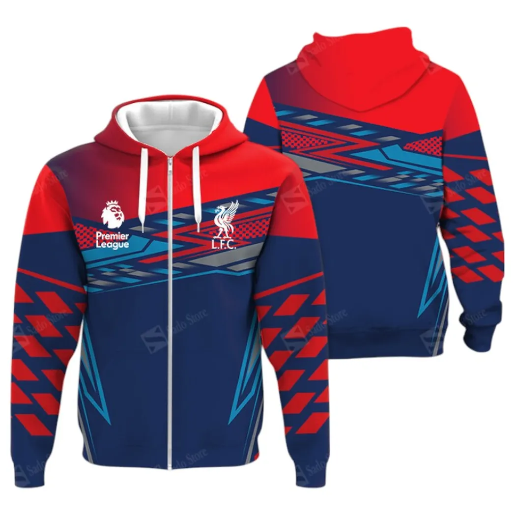 Football Squad Zipper Hoodie, All Over Print Hoodie For Sport Lovers EPL400