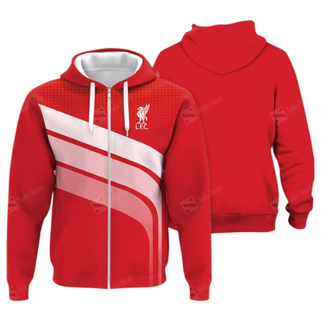 Football Squad Zipper Hoodie, All Over Print Hoodie For Sport Lovers EPL400