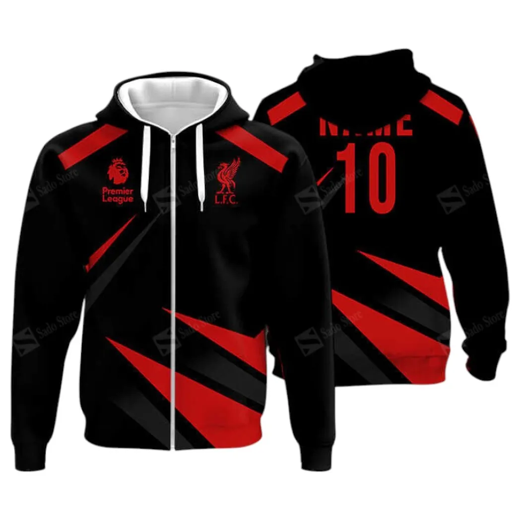 Football Squad Zipper Hoodie, All Over Print Hoodie For Sport Lovers EPL400