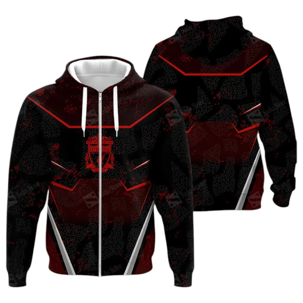 Football Squad Zipper Hoodie, All Over Print Hoodie For Sport Lovers EPL400