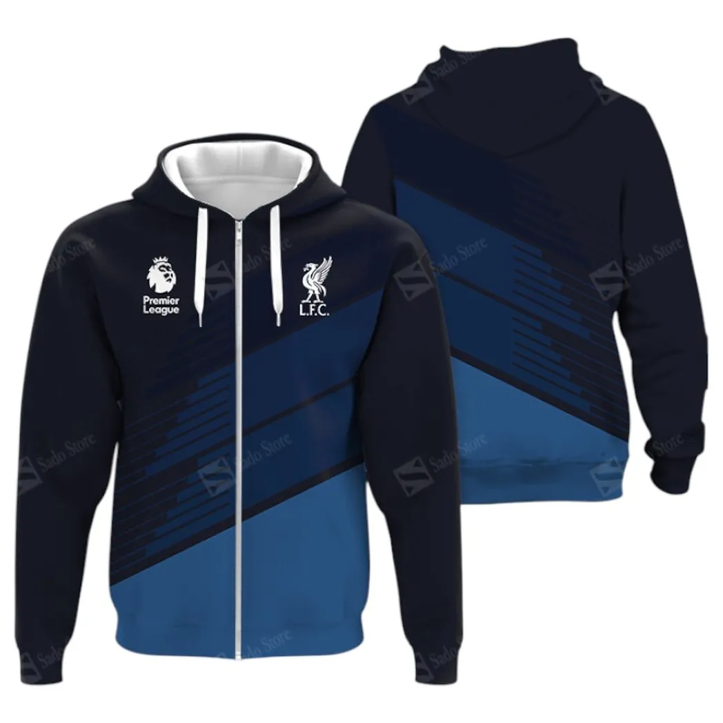 Football Squad Zipper Hoodie, All Over Print Hoodie For Sport Lovers EPL400