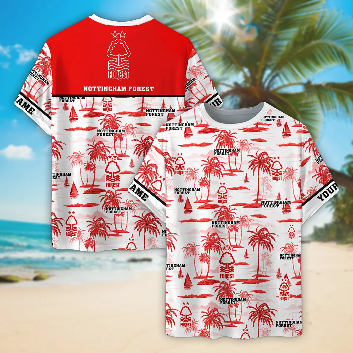 Football T-Shirt, All Over Print Tee For Loyal Sport Fans EPL350