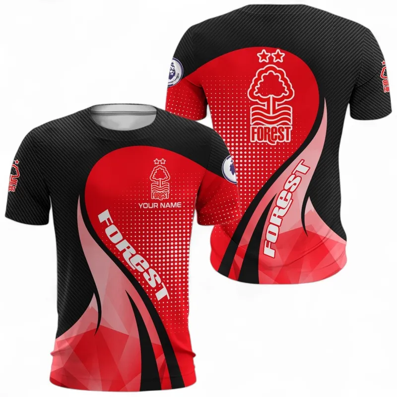 Football T-Shirt, Bold All Over Print Fan Tee For Game Day EPL126