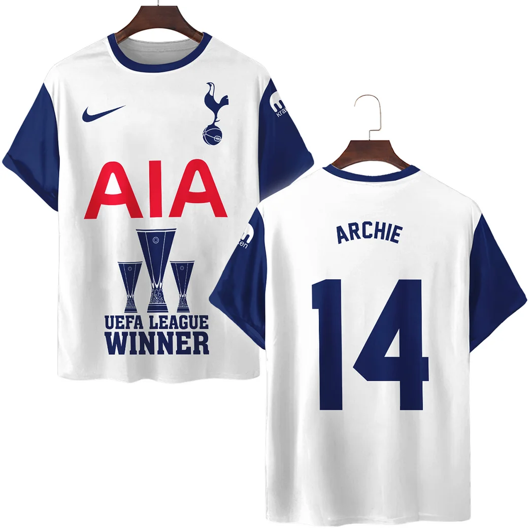 Football T-Shirt, Bold All Over Print Fan Tee For Game Day HVN101