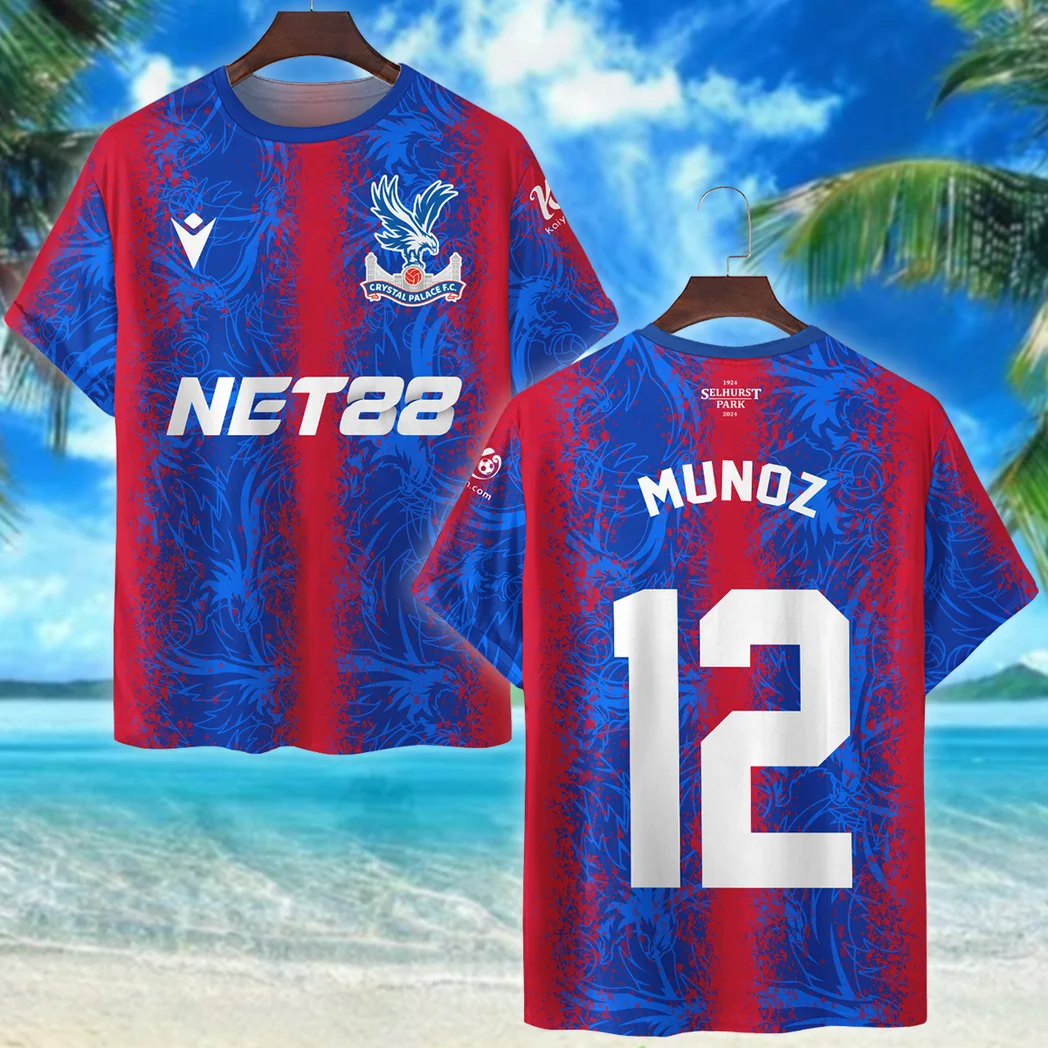 Football T-Shirt, Bold All Over Print Fan Tee For Game Day HVN101