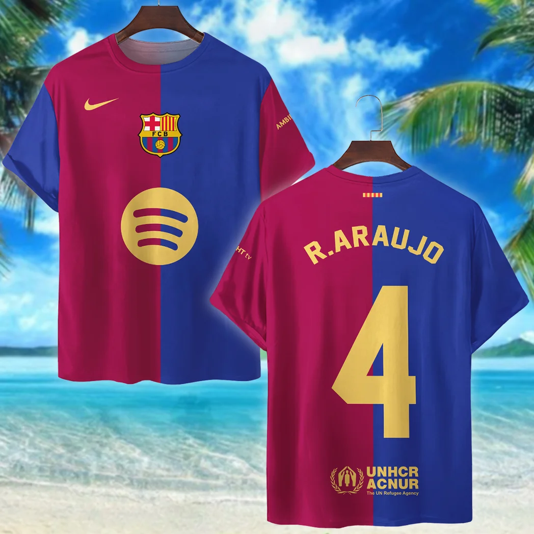 Football T-Shirt, Bold All Over Print Fan Tee For Game Day HVN101