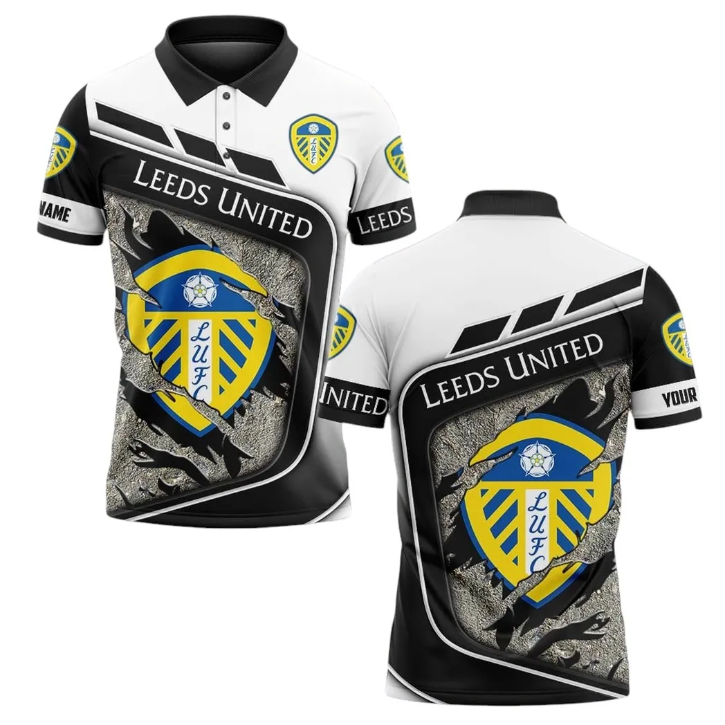 Football Team Polo Shirt, Full Print Design Button Shirt For Fan Sport DEPL60