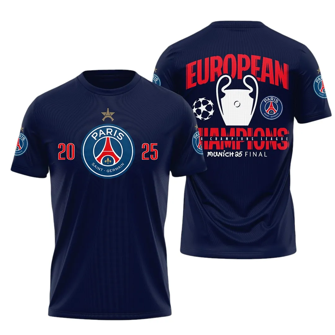 Football Team T-Shirt, All Over Print Tee For Loyal Sport Fans PSG970
