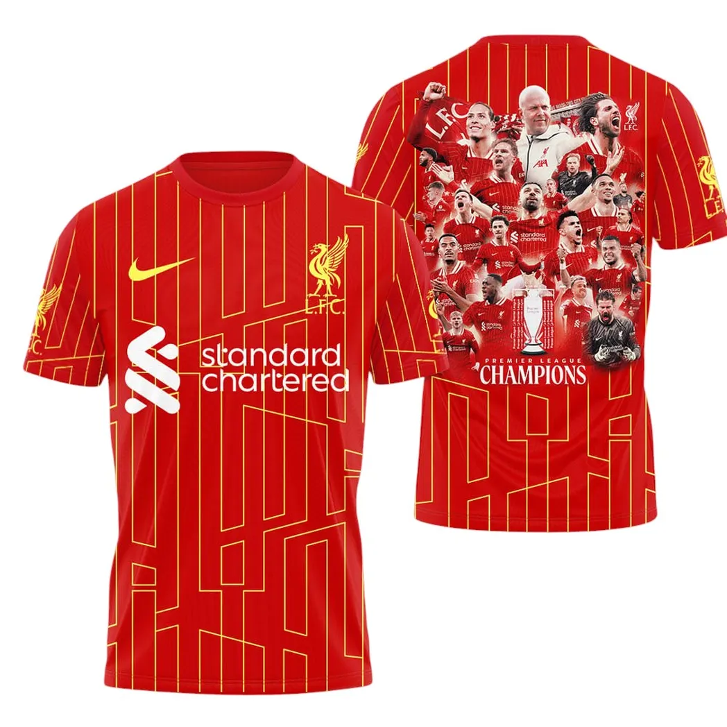 Football Team T-Shirt, Bold All Over Print Fan Tee For Game Day EPL380