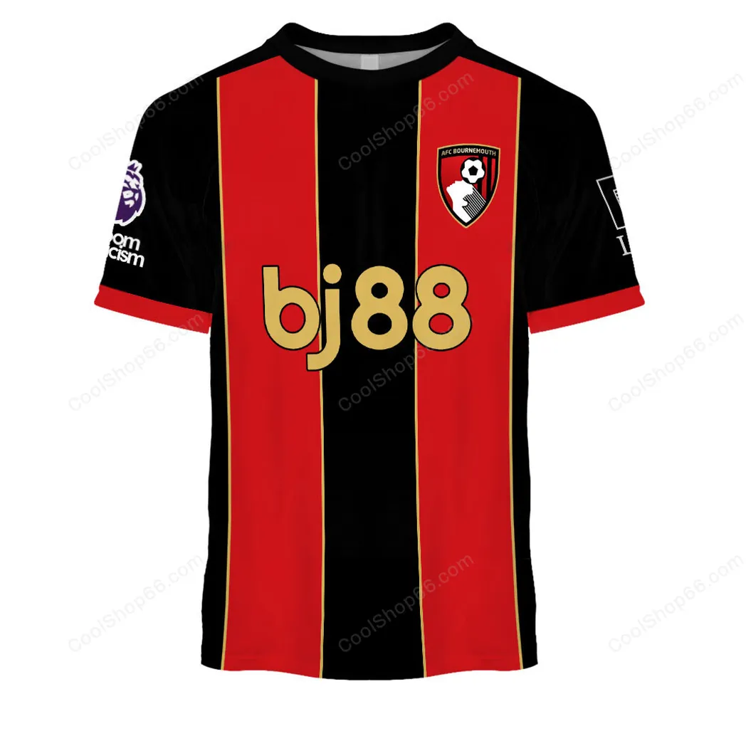 Football Team T-Shirt, Bold All Over Print Fan Tee For Game Day SPO201