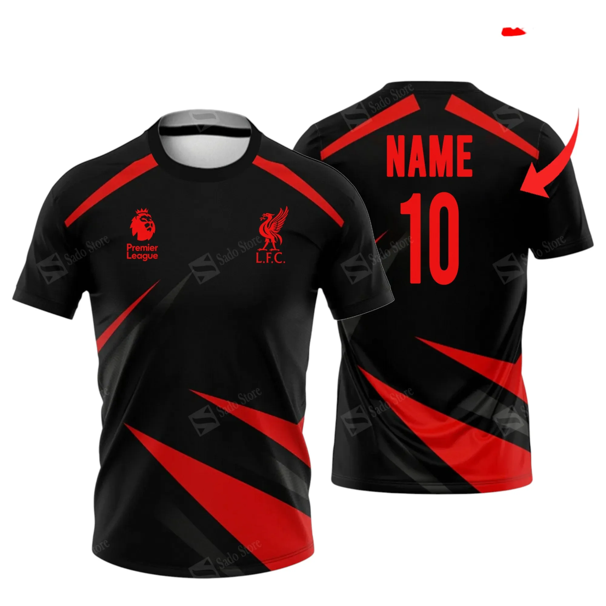 Football Team T-Shirt, Stylish All Over Print Tee For Everyday Wear EPL400