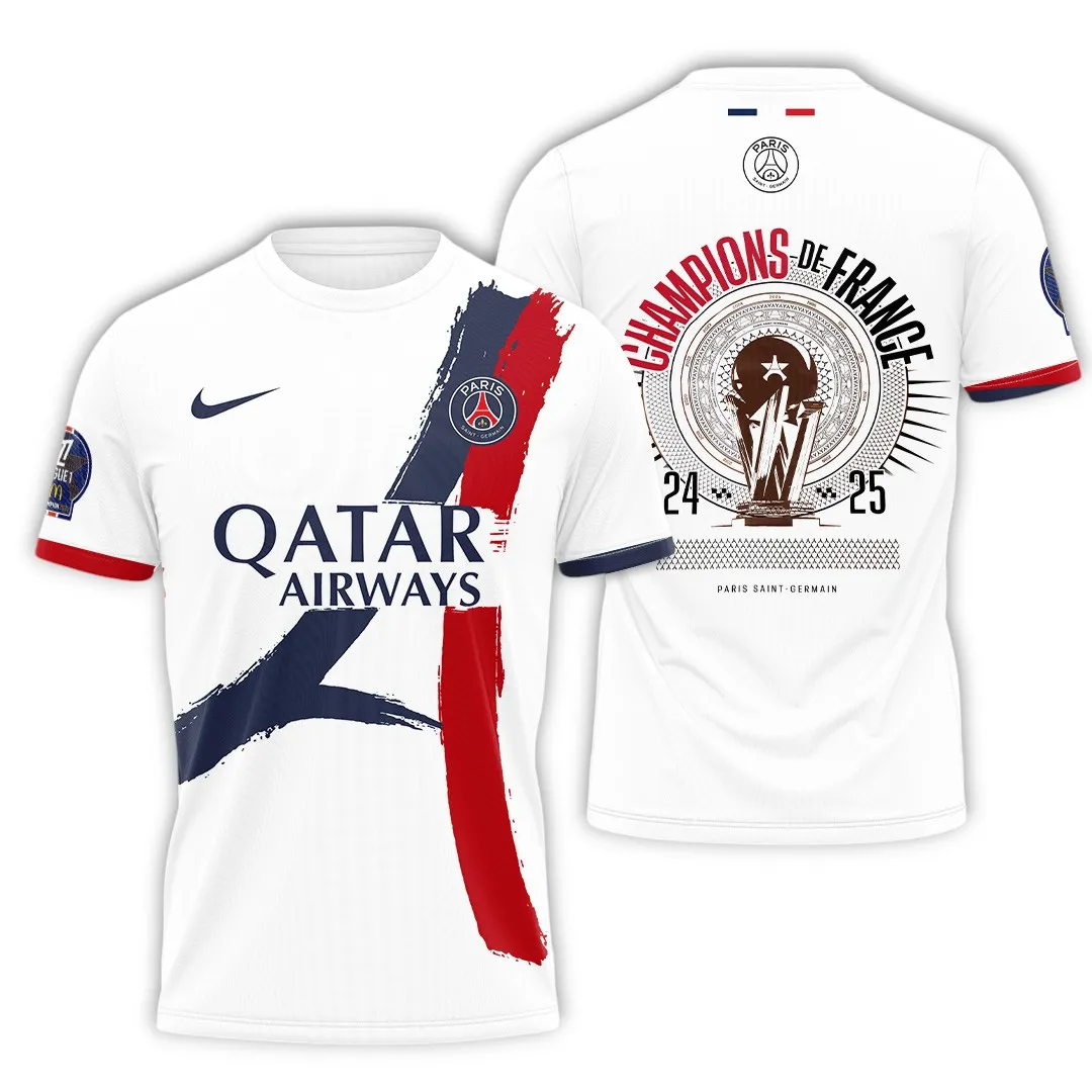 Football Team T-Shirt, Stylish All Over Print Tee For Everyday Wear PSG970