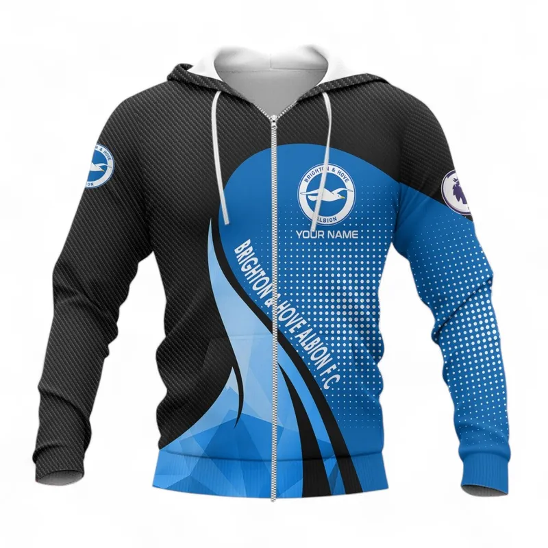 Football Team Zipper Hoodie, All Over Print Hoodie For Sport Lovers EPL126