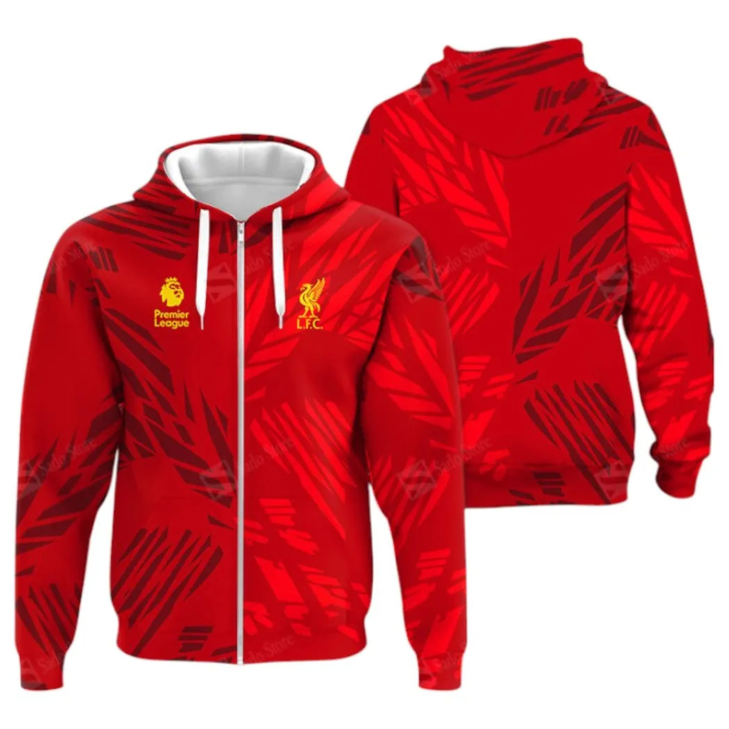 Football Team Zipper Hoodie, All Over Print Hoodie For Sport Lovers EPL400